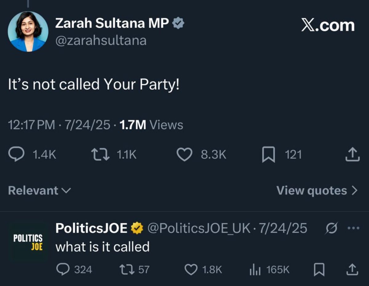 AvaSantina's tweet image. NEW: It’s called Your Party