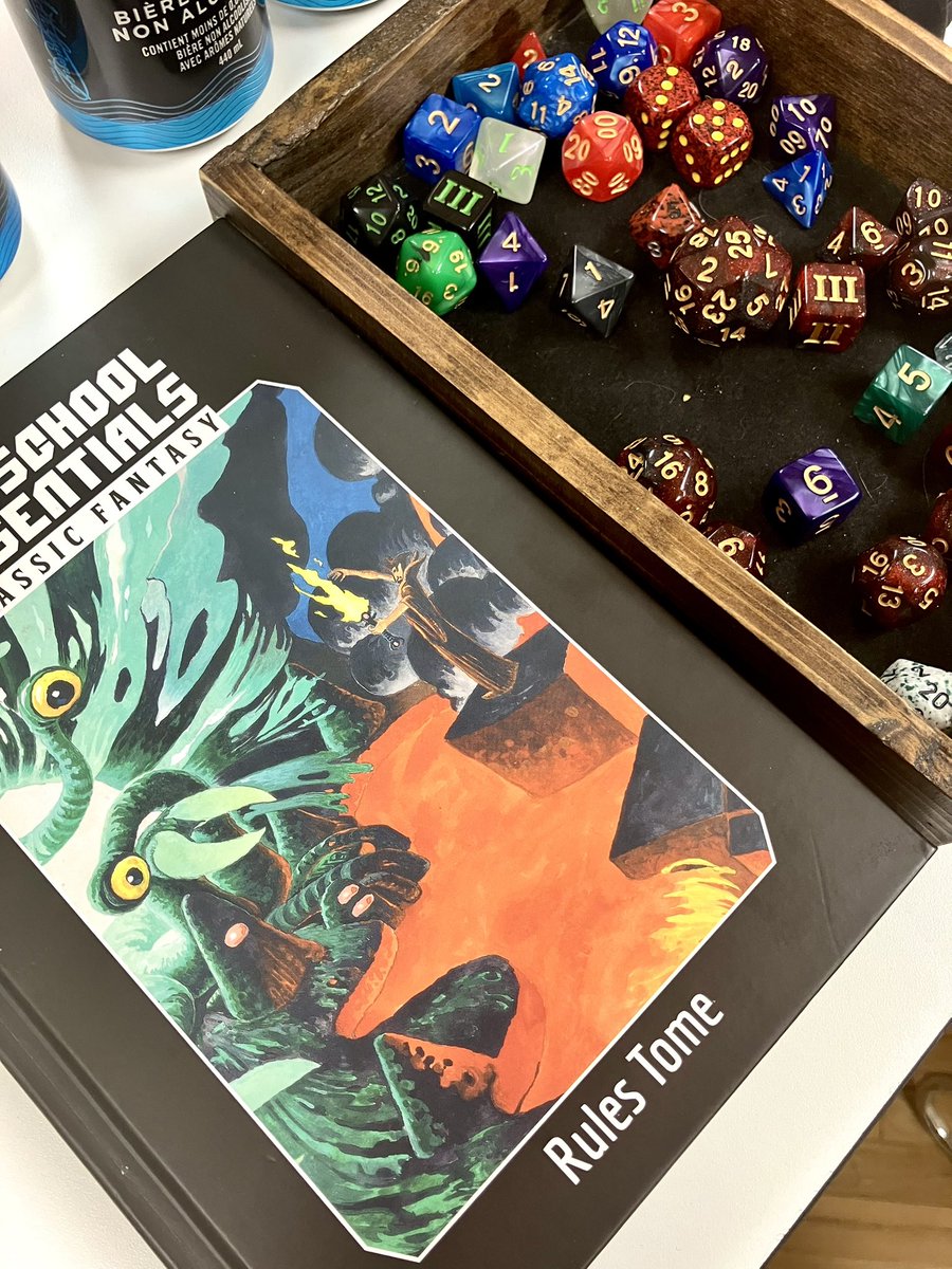 OriginalGrogna1's tweet photo. Great session of Rappan Athuk last night with the Brant County Murder Hobos!
What’s everyone else gaming this weekend?
#gamingwithfriends #oldschoolessentials #ttrpg #ttrpgcommunity #RPG #brantcountymurderhobos #originalgrognard https://t.co/0szVFdsmkD
