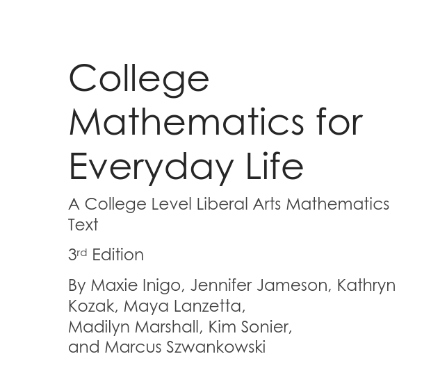 Riazi_Cafe_en's tweet photo. "College Mathematics for Everyday Life"  

PDF: https://t.co/lqm3VdLxG2 https://t.co/5CcPFpVFSy