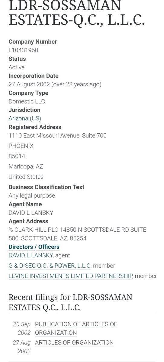 <a href="/ProjectConstitu/">Project Constitution</a> <a href="/TPUSA/">Turning Point USA</a> I checked the Mall's info:

Parcel #30461672 - Owner:  LDR SOSSAMAN ESTATES QC LLC

It's members consist of other entities.  I haven't checked the Articles of Incorporation yet, but will.

In the interim, you can find these entities via OpenCorporates.