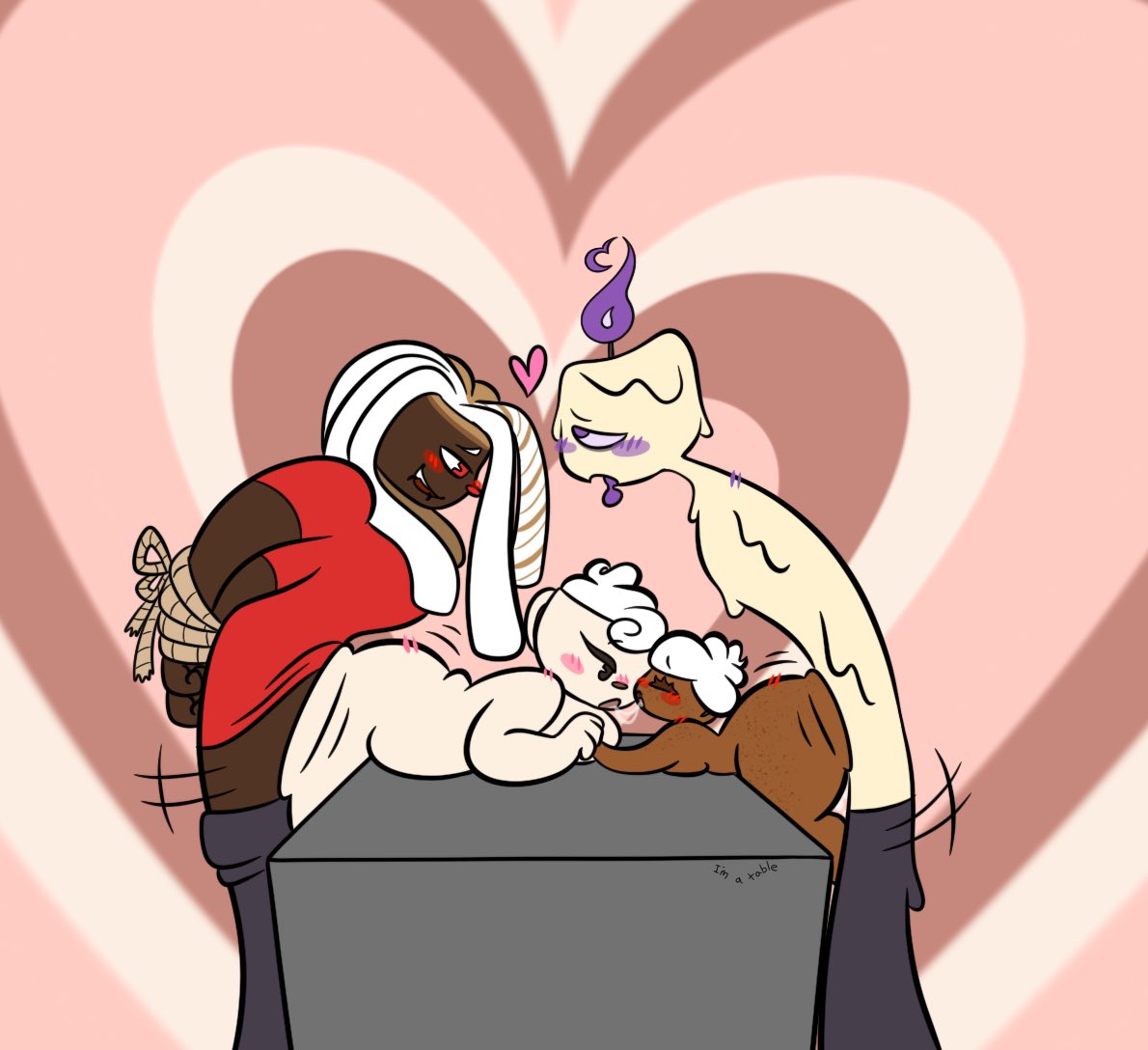Punkin_Spice_'s tweet photo. Foursome!! Featuring Punkin’, Koko, Cortado, and that damn candle that I still haven’t named https://t.co/aJpxdj0Sr2