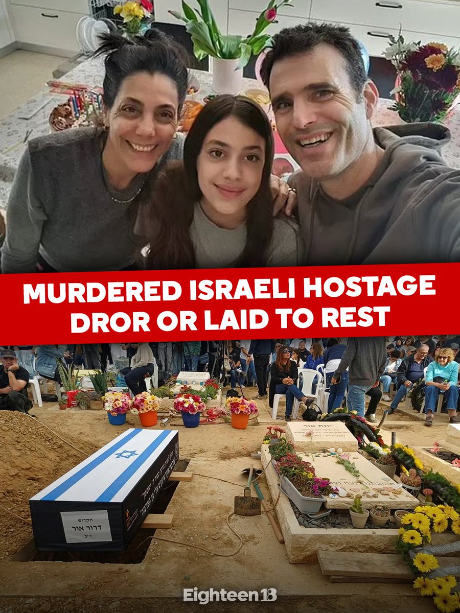 noatishby's tweet image. Israeli hostage Dror Or was laid to rest today in Kibbutz Be’eri. Dror was murdered and his body taken hostage during Hamas’s October 7th attack. His wife Yonat Or was also murdered that day, and two of his kids, Alma and Noam, were kidnapped to Gaza. Today, Dror was buried next…