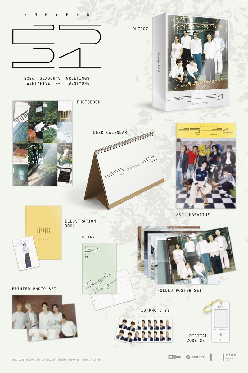 MoreToMineShop's tweet image. #MoreToMineShopGO #WTS #LFB | #ENHYPEN
💎ENHYPEN 2026 SEASON'S GREETINGS PH GO💎
💸PHP 2600

🔹OFFICIAL MERCH
✨Direct Weverse
🧡Prices are all in +lsf
🔸DOO: until oos
💸DP 50% ; RB: 2 weeks
🚢NORMAL ETA

Order Form: tinyurl.com/ndxzummn