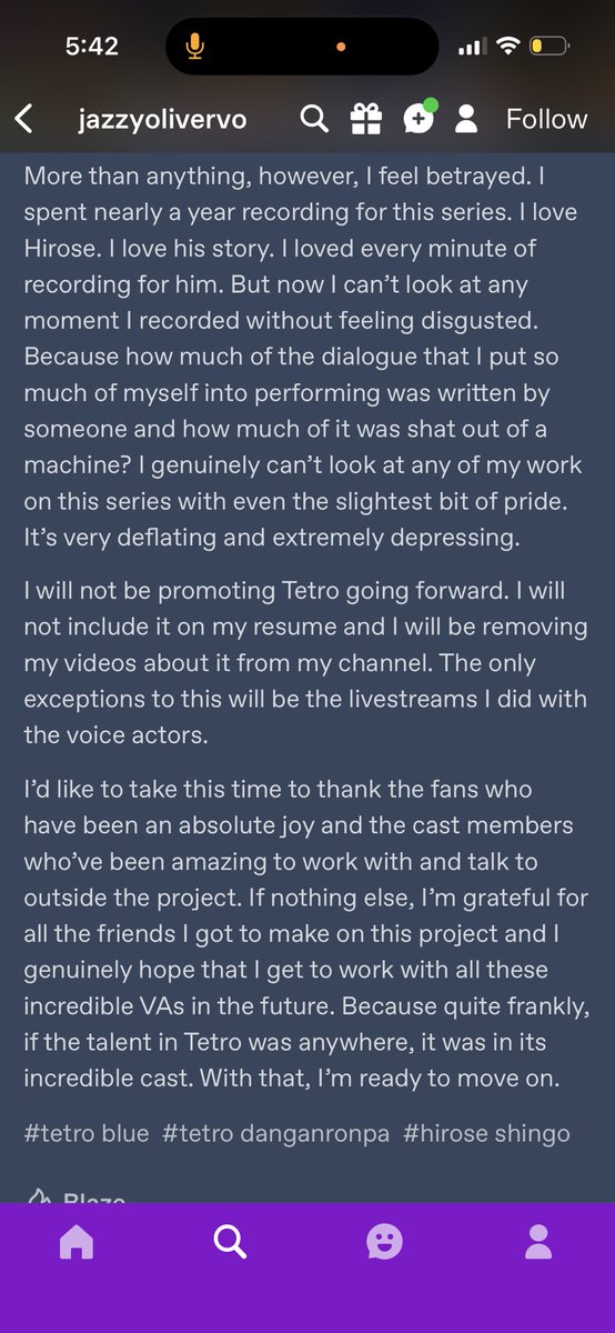 owlsandanchors's tweet image. jazzy(hirose va)s post from tumblr