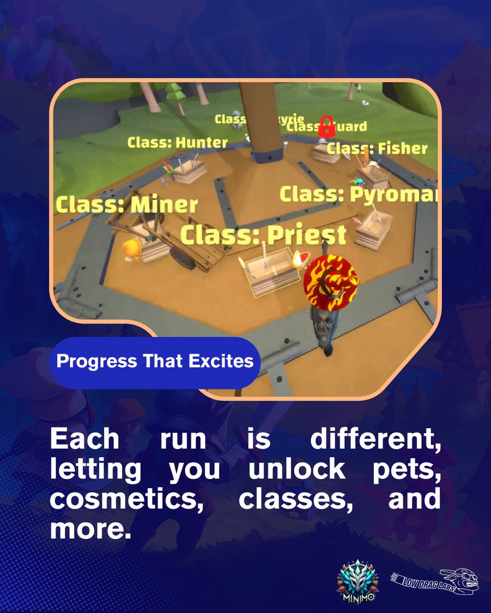 lowdraglabs's tweet image. 🚀 We&apos;re building a game where chaotic co-op runs meet epic boss fights. In MINIMO, you will be able to unlock abilities, classes and cosmetics in fast paced 30-minute runs.

Follow us and join our Discord server ➡️ discord.gg/minimo

#gamingtwt  #indiedev  #gamedevelopment…