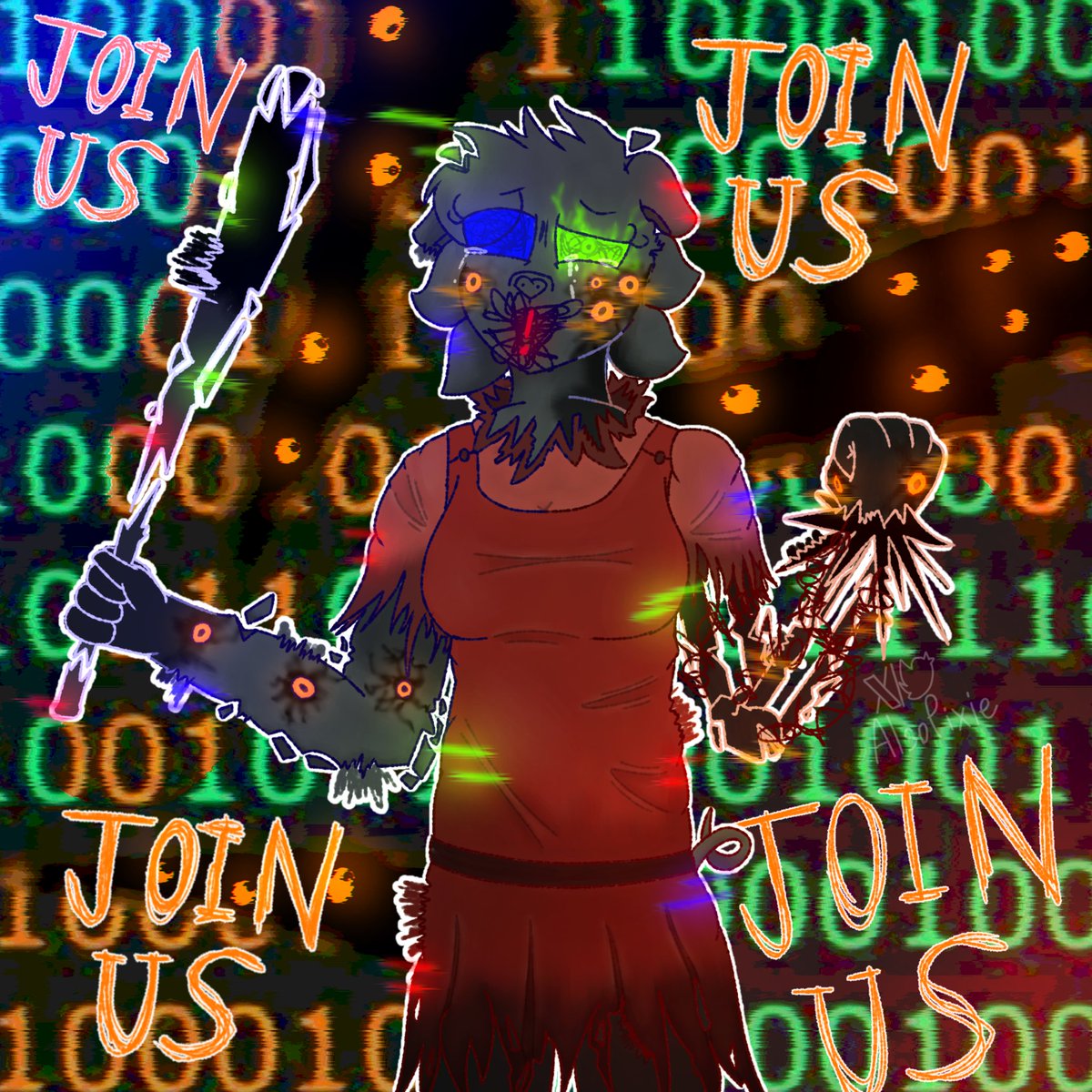 AlsoPixie's tweet image. Glitchy but uhhh.. What?
#Piggy #PiggyRoblox #PiggyFanart