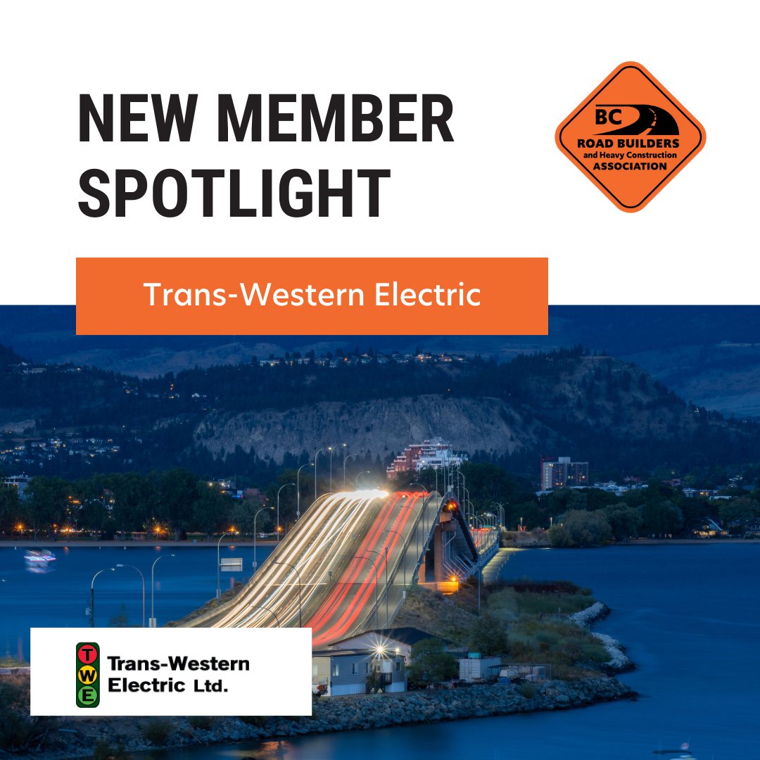 New Member Spotlight 🔎

Join us in welcoming Trans-Western Electric to the BCRB! With 7,000+ projects since 1980, they bring expertise in electrical systems from street lighting and signals to major highway projects.

Learn more: transwesternelectric.ca