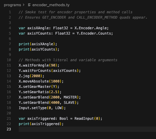 baseduart's tweet image. So, actually using a js lib to generate commands before sending to the stm32 might not be the best idea because of loops and data size.

instead I am making my own embedded language with a c runtime inside the STM32 for execution of programs.