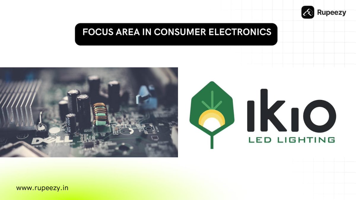 RupeezyOfficial's tweet image. 1.IKIO Lighting Ltd Focus area:

👉IKIO Lighting is an Indian ODM specializing in LED lighting products, switches, and hardware components. It focuses on premium, energy-efficient LED lighting solutions, LED refrigeration lights, and components for commercial refrigeration and…