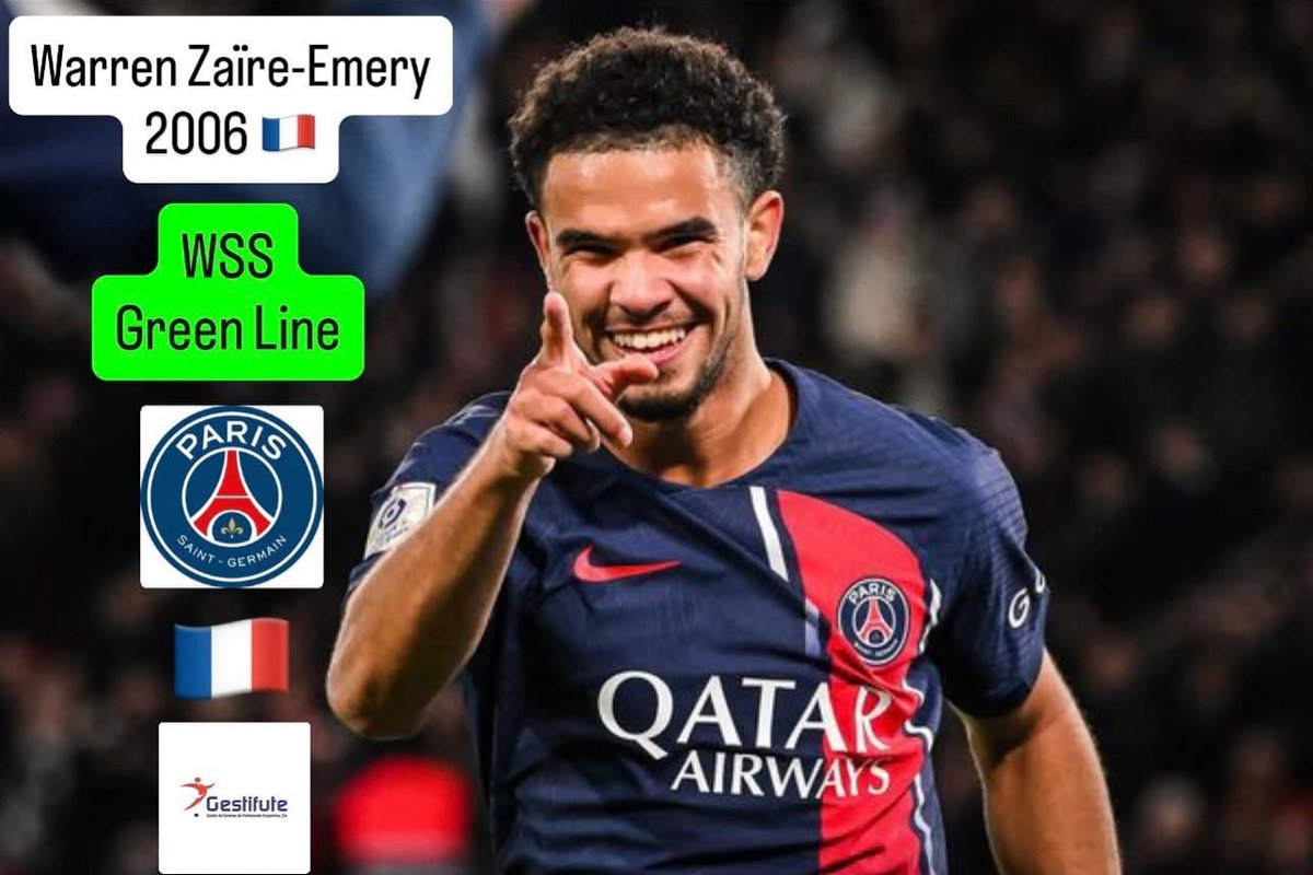 WSScouting's tweet image. WSS Gree Line 🟢
Warren Zaïre-Emery 🇫🇷- PSG 🇫🇷#warren #emery #france #psg #paris #ligue1 #gestifute #parcdesprinces