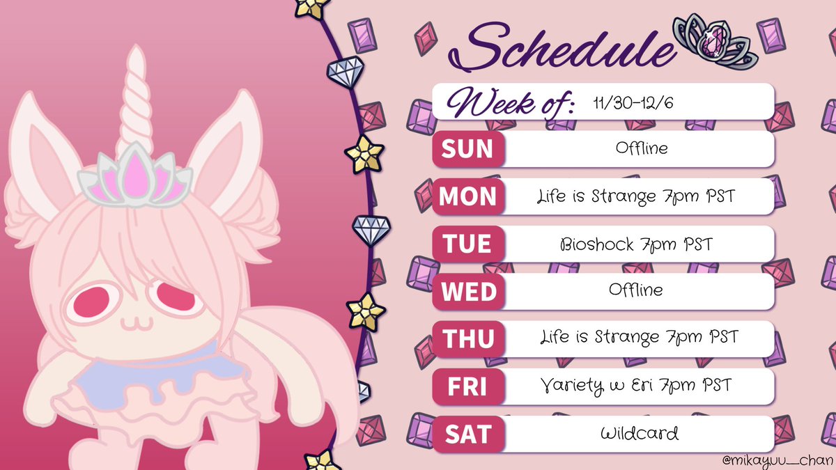 GEHEHEHE!!! IM BACK BAYBEEE!!! This week I'm coming out (mostly) full force with new game! Can't wait to see you all there!
PNG: <a href="/GreenArrw16/">GreenArrw16</a> 
#ENVtubers #ENVtuber #Vtuber #Vtubers