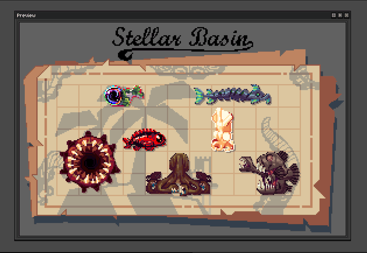 Stellar Basin.

[ #pixelart | #ドット絵 | #DREDGE ]