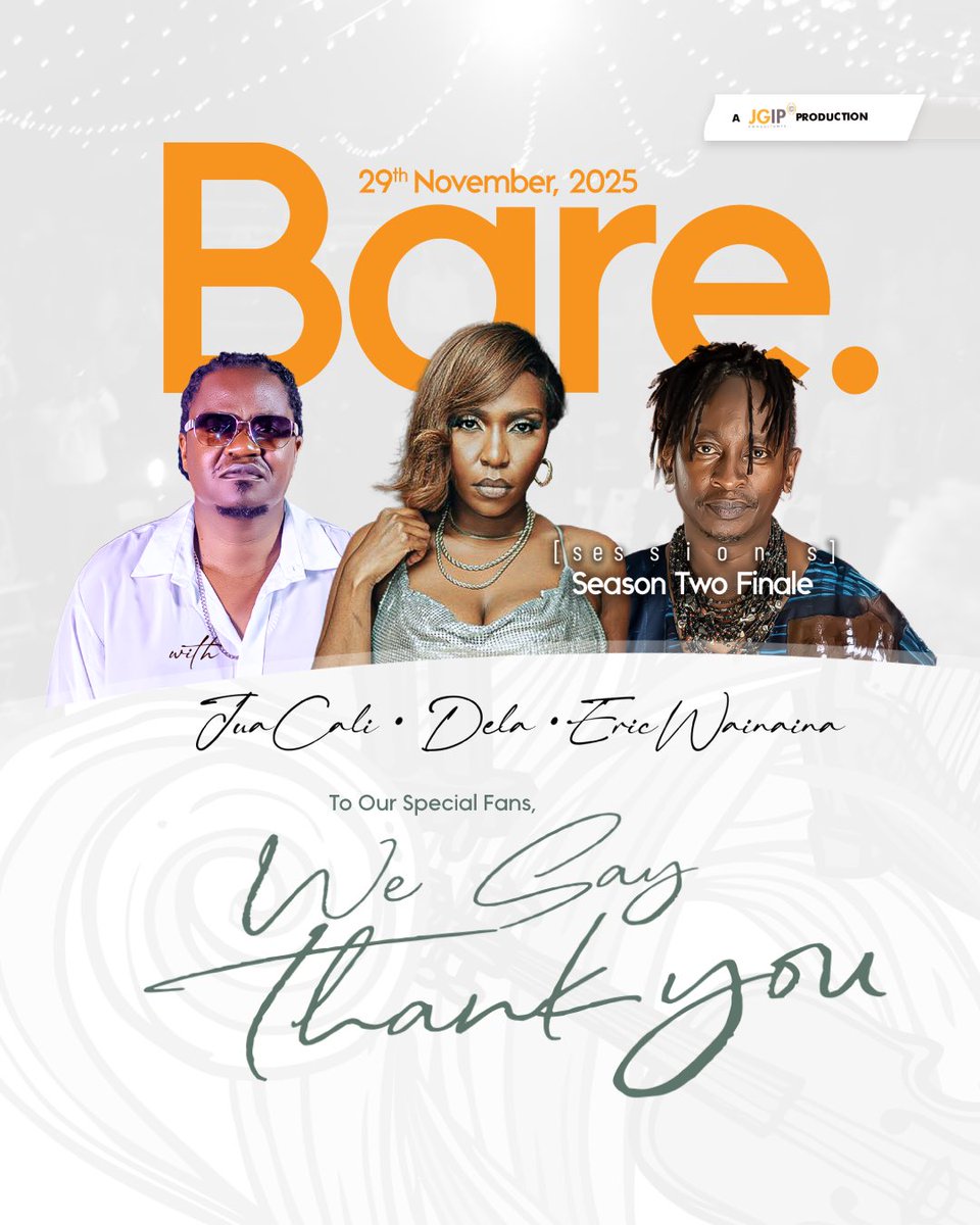 jgip_events's tweet image. Thank you to our amazing fans, partners, and sponsors for your incredible support throughout Bare Sessions. 

Your energy and dedication powered this journey. 

We couldn't have done it without you! 

#BareSessions #SeasonTwoFinale #LetsGetBare
