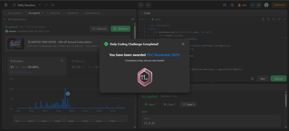 mystic_decoder's tweet image. Day 154                                       

- Leetcode potd             
- 1 codeforces problem
- React Revision

Do connect and join the grind! 🔥 

#nDaysOfCode #MERNStack #DSA #BuildInPublic #CodingJourney