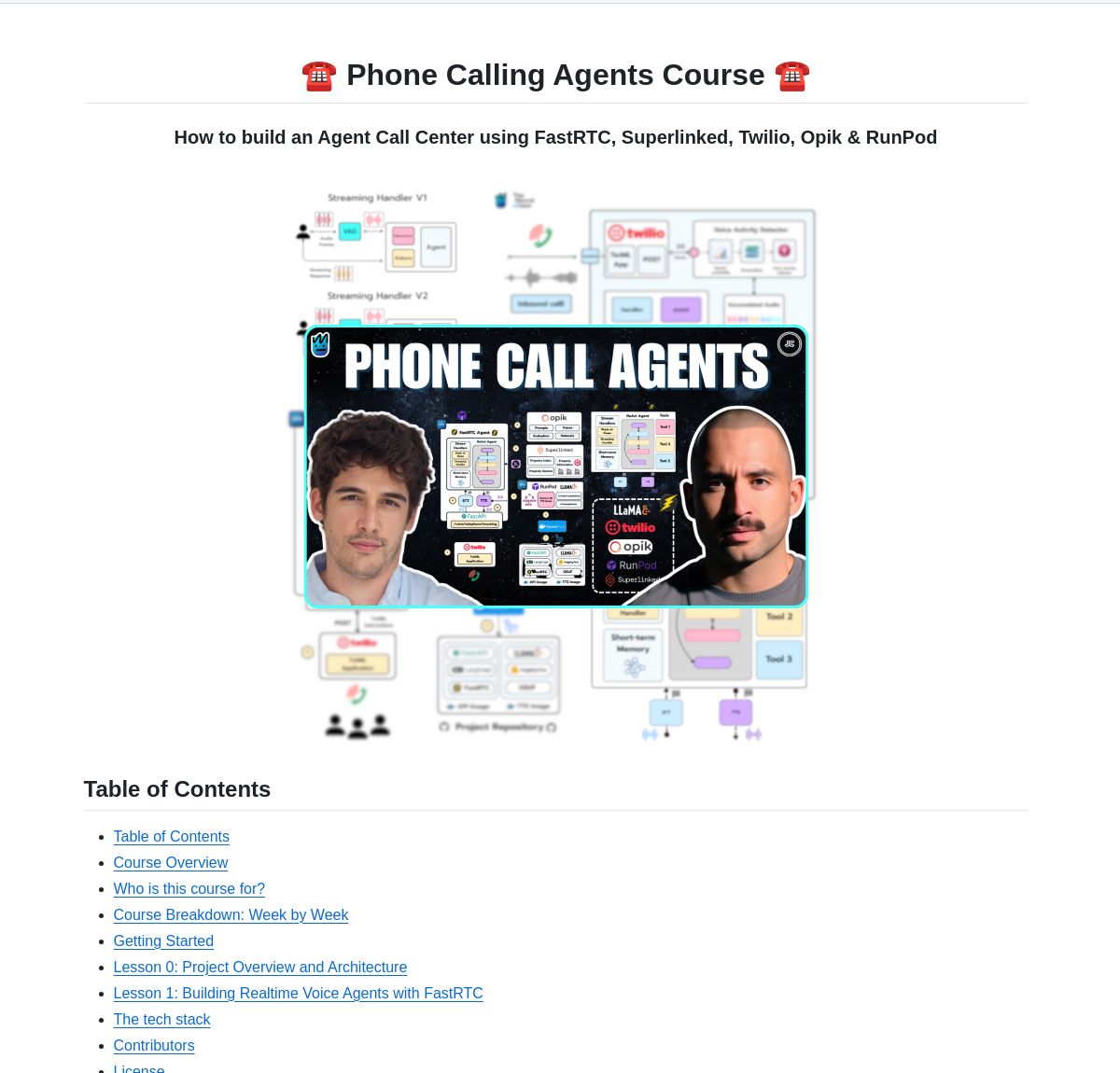 LangChainAI's tweet image. 📞🤖 Phone Calling Agents Course

Made by the LangChain Community

Build production-ready voice AI agents for real calls via Twilio. Uses Opik (native LangChain integration), open-source models, multi-week course with live sessions.

Check it out: github.com/neural-maze/re…