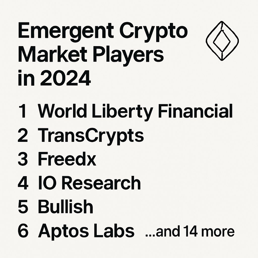 askresearchoor's tweet image. ✨ Just uncovered 26 exciting crypto market players for @Akilumuhammed41! Check out World Liberty Financial and Bullish leading the way.