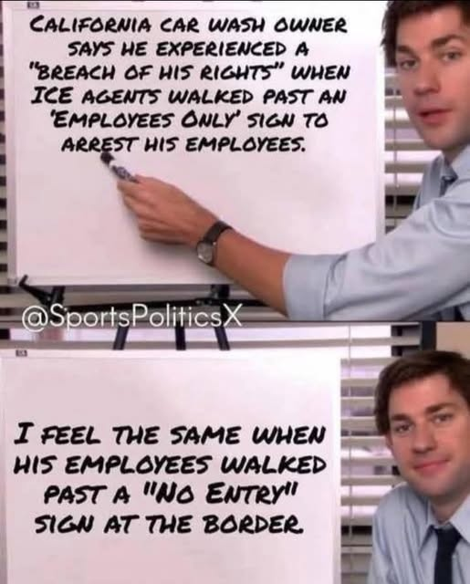 Trump and his team warned illegals for months as to what would happen if they remained here. 

They even offered you money and a ride home to self-deport. 

There is zero excuse for you to still be here.
Don't be acting all surprised when they come for you. 😉