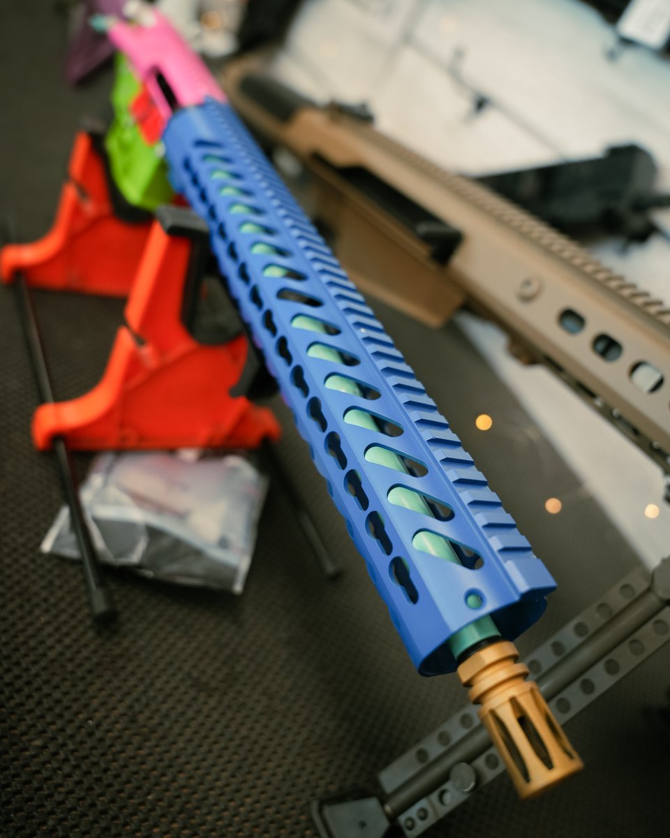 Taste the freedom rainbow.
Our gunsmith said “pick a color,” and we said “yes.”
This cerakote build is what happens when ADHD meets precision craftsmanship.
