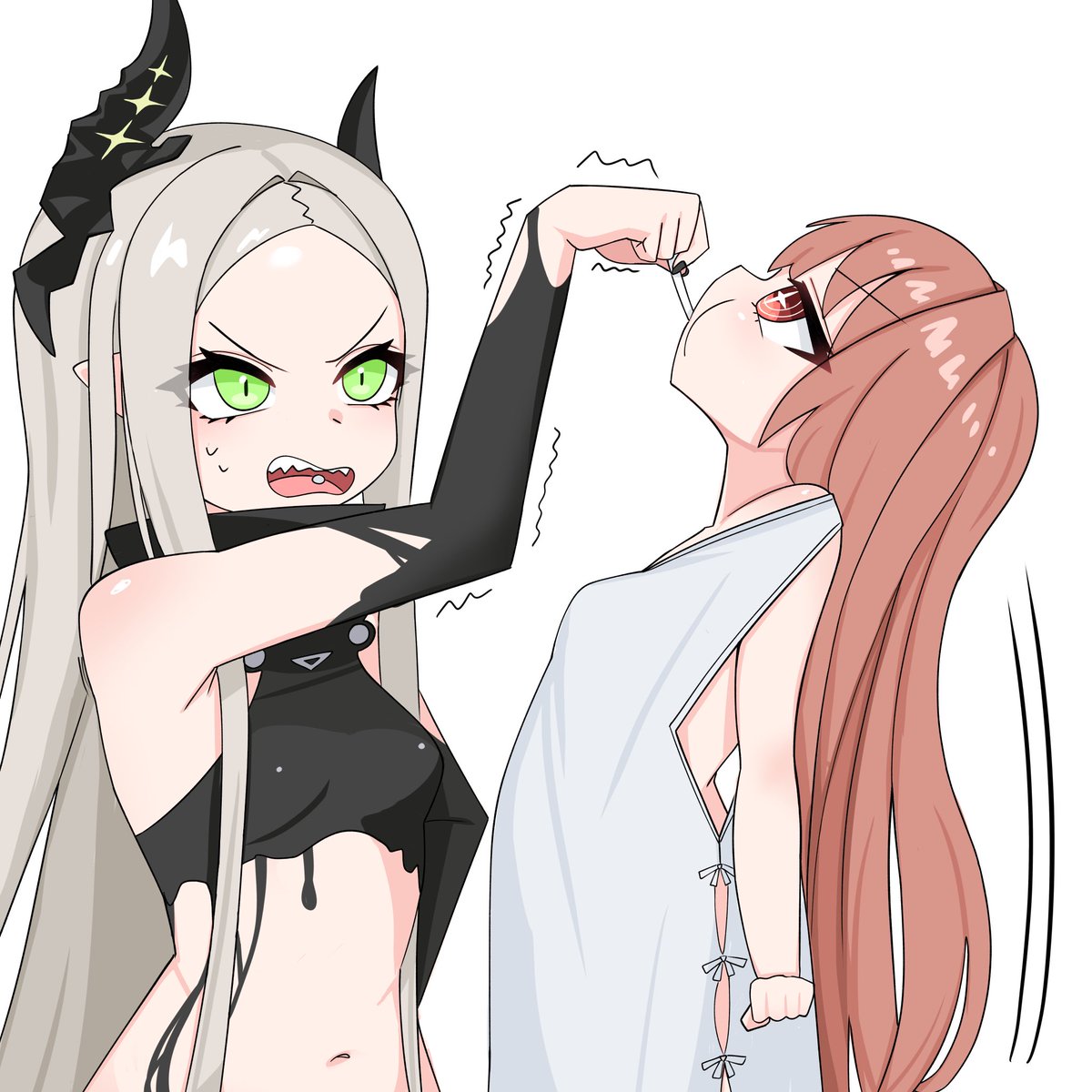 야!! 내가 밤에 사탕 먹지 말랬지!!

#니케 #NIKKEfanart #NIkke