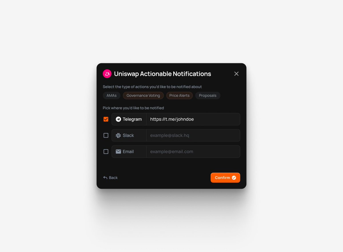 stuudioXYZ's tweet photo. Governance notifications https://t.co/VI3rjKTijh