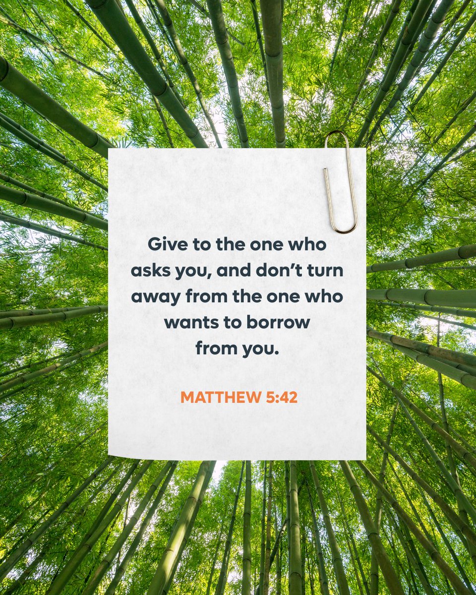 Let's lead with generosity and open hands as we go into our new week. 🧡