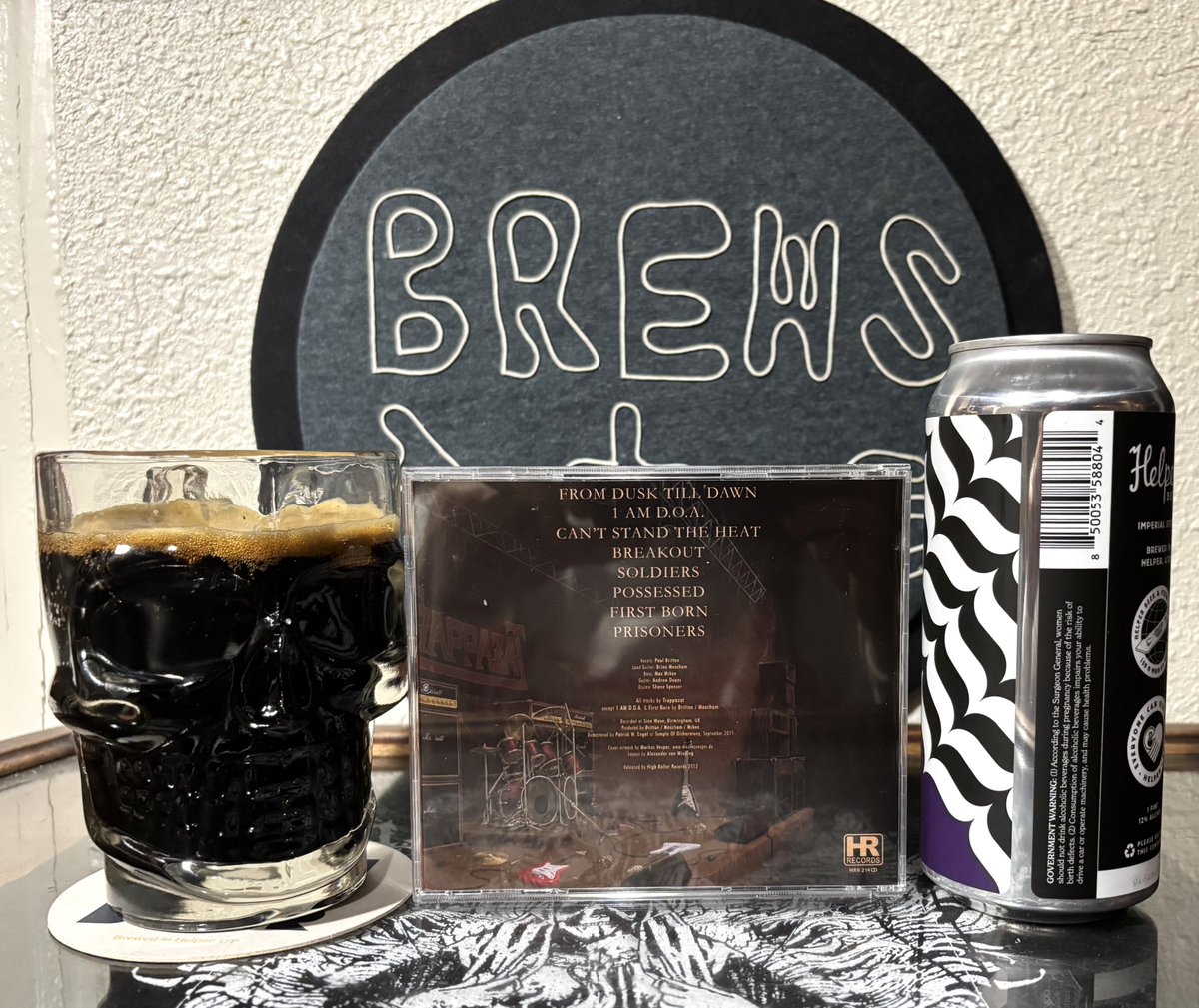 #trappazat "From Dusk Till Dawn" &amp; <a href="/HelperBeer/">Helper Beer</a> Night Indoors Imperial Stout  brewsandtunes.blogspot.com/2025/11/novemb…