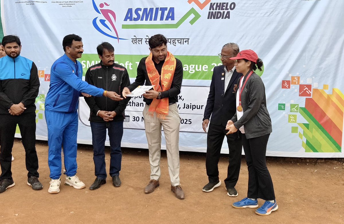 softtennis_ind's tweet photo. 🧍🏻‍♀️ ASMITA Soft Tennis League – Jaipur, Rajasthan🏆

📍 Venue: District Stadium, Chogan Medan, Jaipur, Rajasthan

📅 Date: 30th November 2025

#ASMITALeague #SoftTennisIndia #KheloIndia #SAI #MYAS #CityLeague #SoftTennisDevelopment

@AsmitaLeague https://t.co/QG6tyZ5TaT