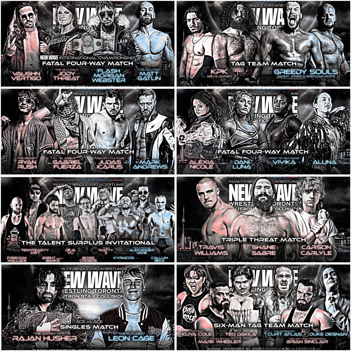 STACKED CARD TODAY 🇨🇦

Show up and show out for New Wave Canada’s first ever show.