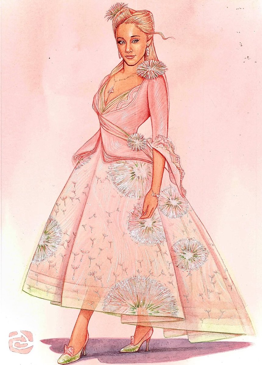 wicked_updates's tweet image. Paul Tazewell shares a look at the design of Glinda’s ‘dandelion’ dress

(Via IG)