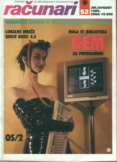 Yugoslavian computer magazine cover, 1989.