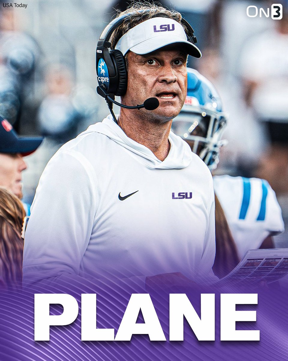 On3sports's tweet image. BREAKING: Lane Kiffin has lined up most of his offensive staff to join him at LSU, @clowfb reports. 

He&apos;s told them if they’re not on the plane to Baton Rouge today, they won’t have a spot on staff👀

The Tigers have a press conference scheduled for Monday to officially…
