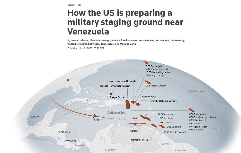 NateB_Panic's tweet image. The US empire&apos;s military build-up in the Caribbean in recent months is truly astonishing. This is a good bit of reporting from Reuters, but in the main most media have just entirely skipped the openly announced preparations for another regime change