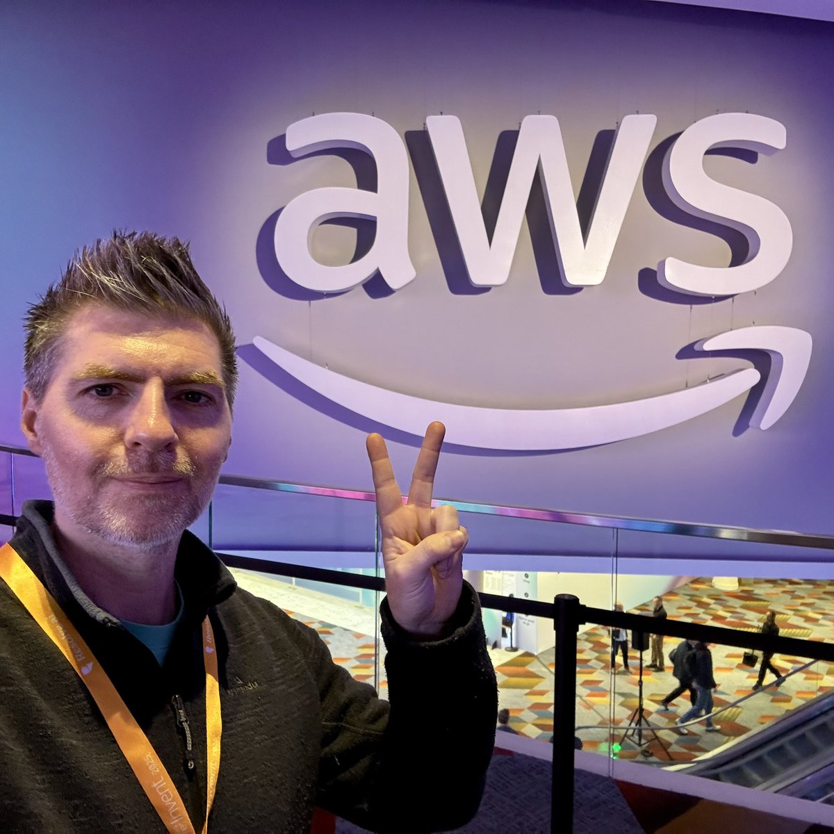 Coffee from illy ✅ 
Check-in ✅
Obligatory big sign photo ✅

#AWSreInvent #AWS #reInvent25