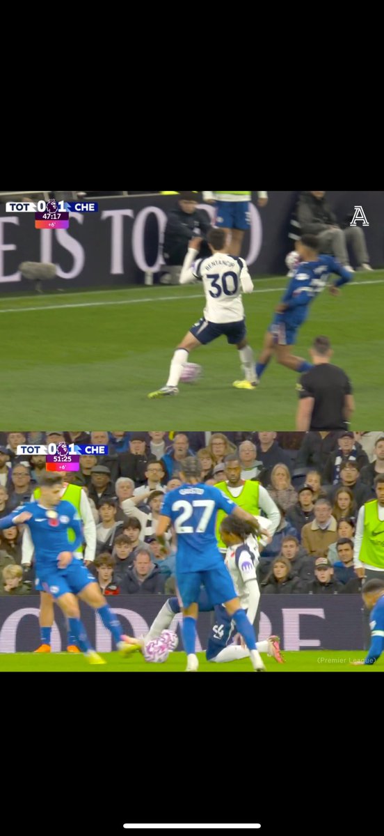 But when it happens to chelsea its not a red card…. 💀💀