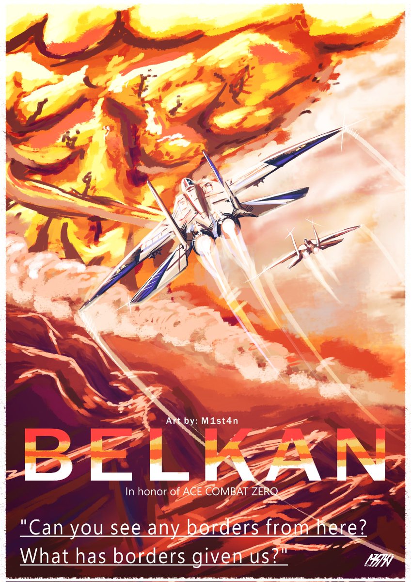 m1st4n's tweet image. The fires grow...
Inspired by Dukirk movie poster
&amp;gt; Ace combat zero
&amp;gt; #ACECOMBAT