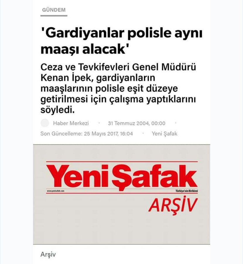 Yıllar önce bu haberi yapmıştınız biz haala bekliyoruz yeniden sesimize ses olur musunuz 
<a href="/yenisafak/">Yeni Şafak</a>
 
 #EmniyetHizmetSınıfı