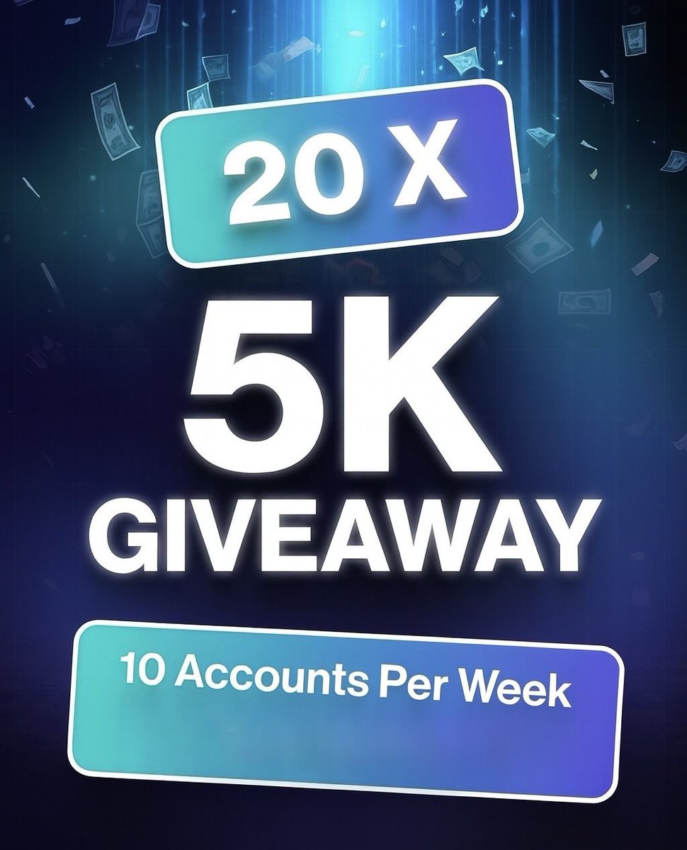 pookie_traders's tweet image. 100K Funded Accounts Giveaway @FundedElite

20 x 5K Challenge Accounts 🎁

To Enter:

1️⃣ Follow @pookie_traders  
2️⃣ Follow @FundedElite  
3️⃣ Like and Retweet  
4️⃣ Comment ‘FundedElite’  
5️⃣ Tag 3 friends  

📅 Winners will be announced randomly on 10th December.