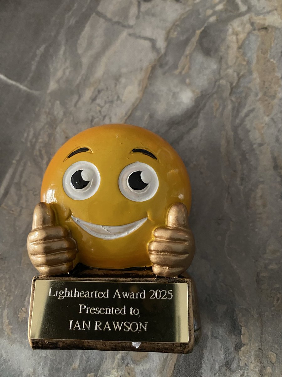 So at the works Xmas party last night I won a satire award for not taking the mick for the whole of 2025………. Can’t believe I would win such a prestigious award