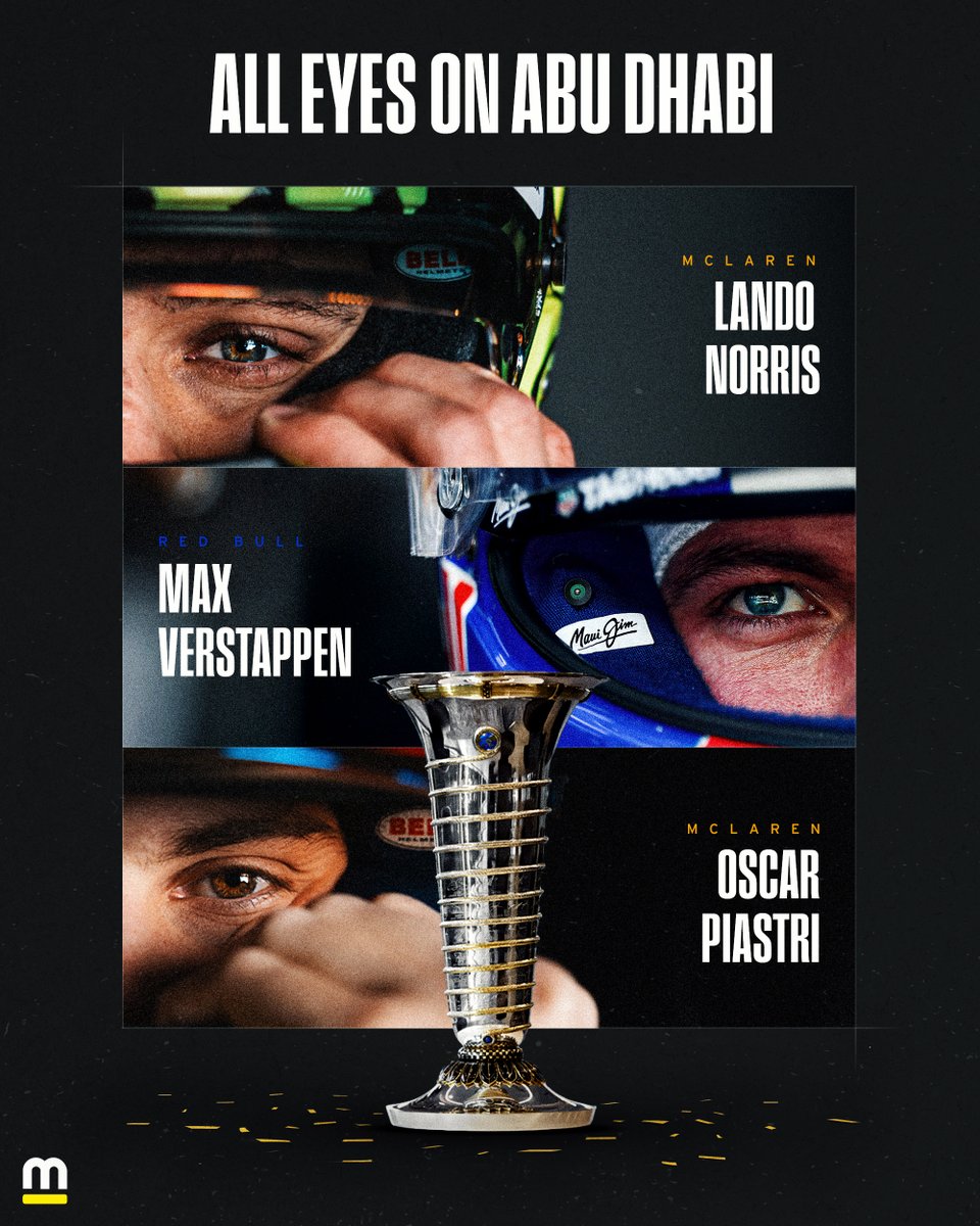 IT'S NOT OVER.

The F1 championship is a three-man race going to the season finale!