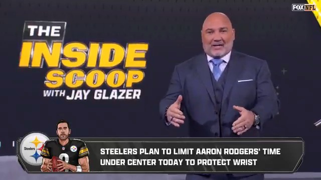 The Steelers plan to limit Aaron Rodgers' time under center today to protect his wrist, and the Browns are prepared to stick with Shedeur Sanders as starting QB. Also, how Bears HC Ben Johnson delivered free hot dogs to Chicago 😅
@JayGlazer has the latest: