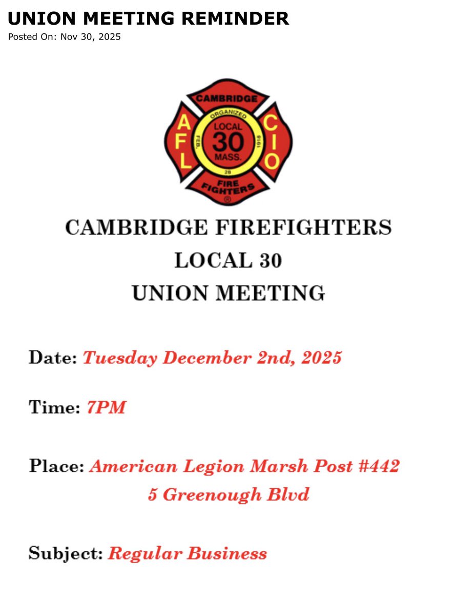 Cambridge Firefighters IAFF/PFFM Local 30 (@cfd_local30) on Twitter photo 