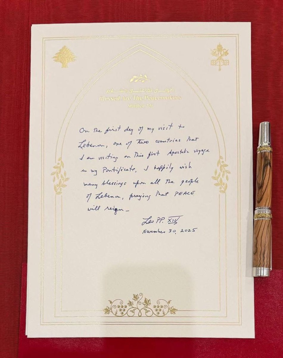 Peace WILL reign.

<a href="/Pontifex/">Pope Leo XIV</a> 
#PopeLeo