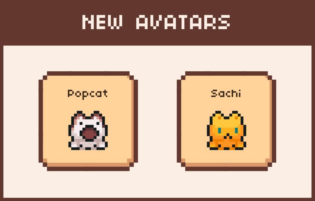 ScoutLegionLevi's tweet photo. The newest @PumpvilleWorld avatars are here: Popcat and Sachi!
Holder or Fan of $POPCAT and $SACHI come and play with us!
Join us now
https://t.co/tzGKzdBL3l
Tag a fellow $POPCAT or $SACHI holder! LFG! 🔥
#Popcat #Sachi #POPCATcoin #SACHIcoin #MemecoinGaming #Solana #P2E https://t.co/mt0MMTX4N4