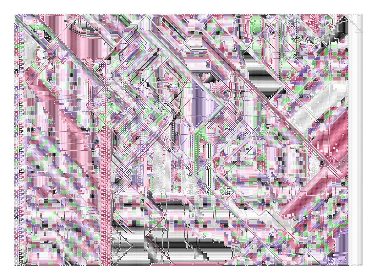 CCDDBB's tweet image. Plottable Mess #232

#javascript #plotterart #plottertwitter #generativeart #genart #digitalart #abstractart #graphicart #nftart