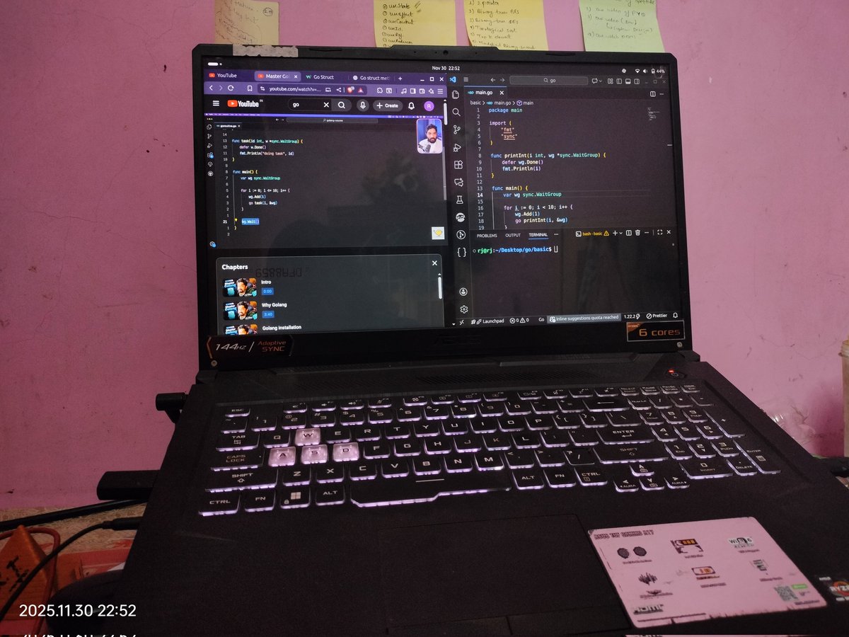 Rahul_kr_rahul's tweet image. Today I Learned some powerful Go concepts today:

 Interfaces
 Enums
 Struct relations
 Goroutines
 Generics

Go is getting more interesting every day! 
#Golang #100XDevs #ConnectTheDots