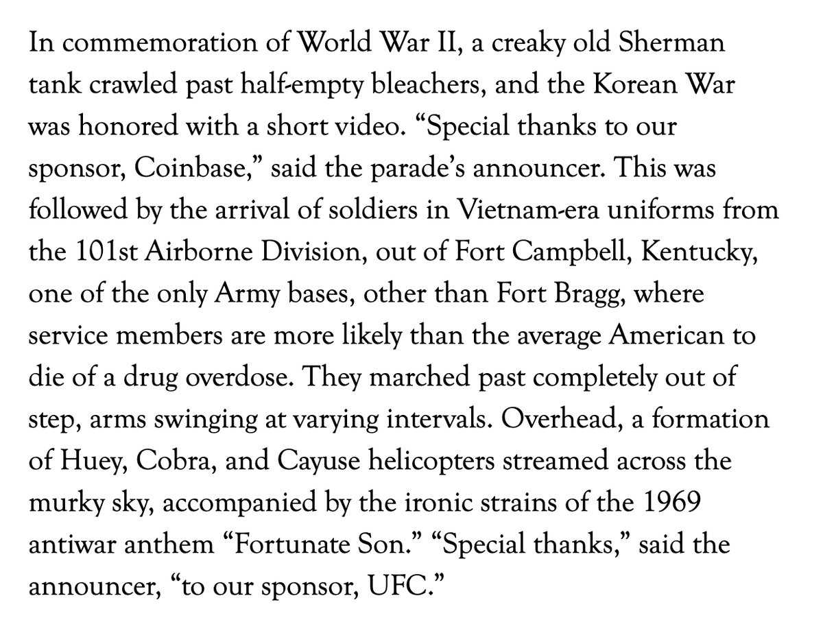 LalehKhalili's tweet image. I had somehow missed @sethharpesq’s hilarious account of Trump’s martial parade: 

harpers.org/archive/2025/1…