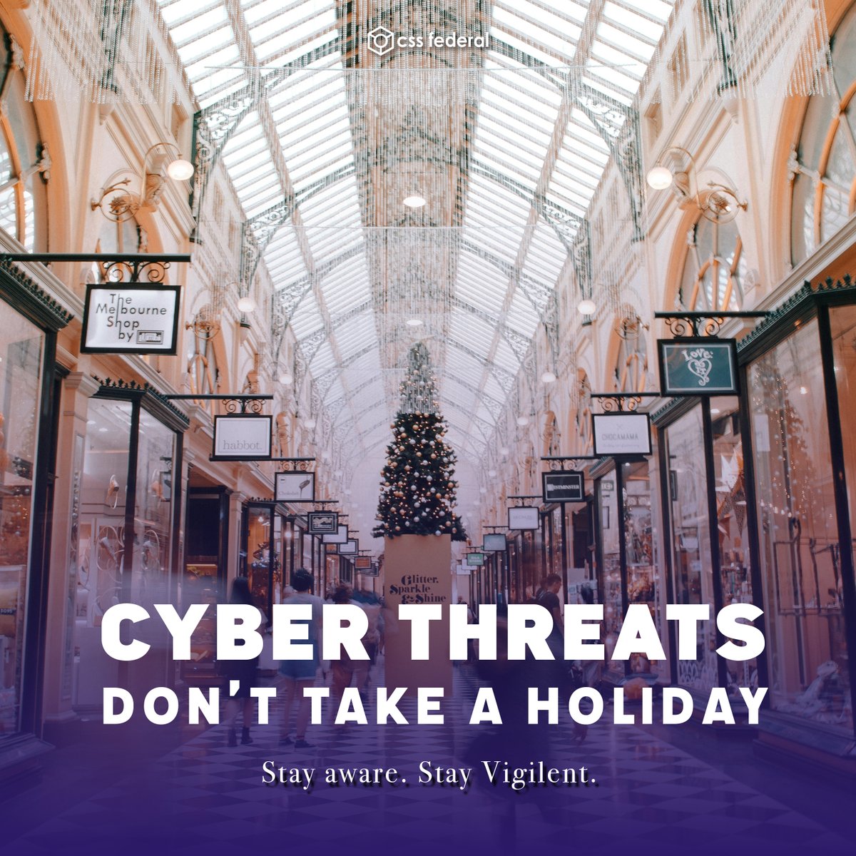 CSS_Federal's tweet photo. Year-end may be near — but cyber threats aren’t slowing down.

As holiday scams and social engineering attempts rise, remember:
🔐 Review access
🛠️ Patch &amp; update
🚫 Verify unexpected requests
📢 Stay alert to holiday phishing

Finish the year secure.

#CyberSecurity #CSSFederal https://t.co/X6YdZkzNNV