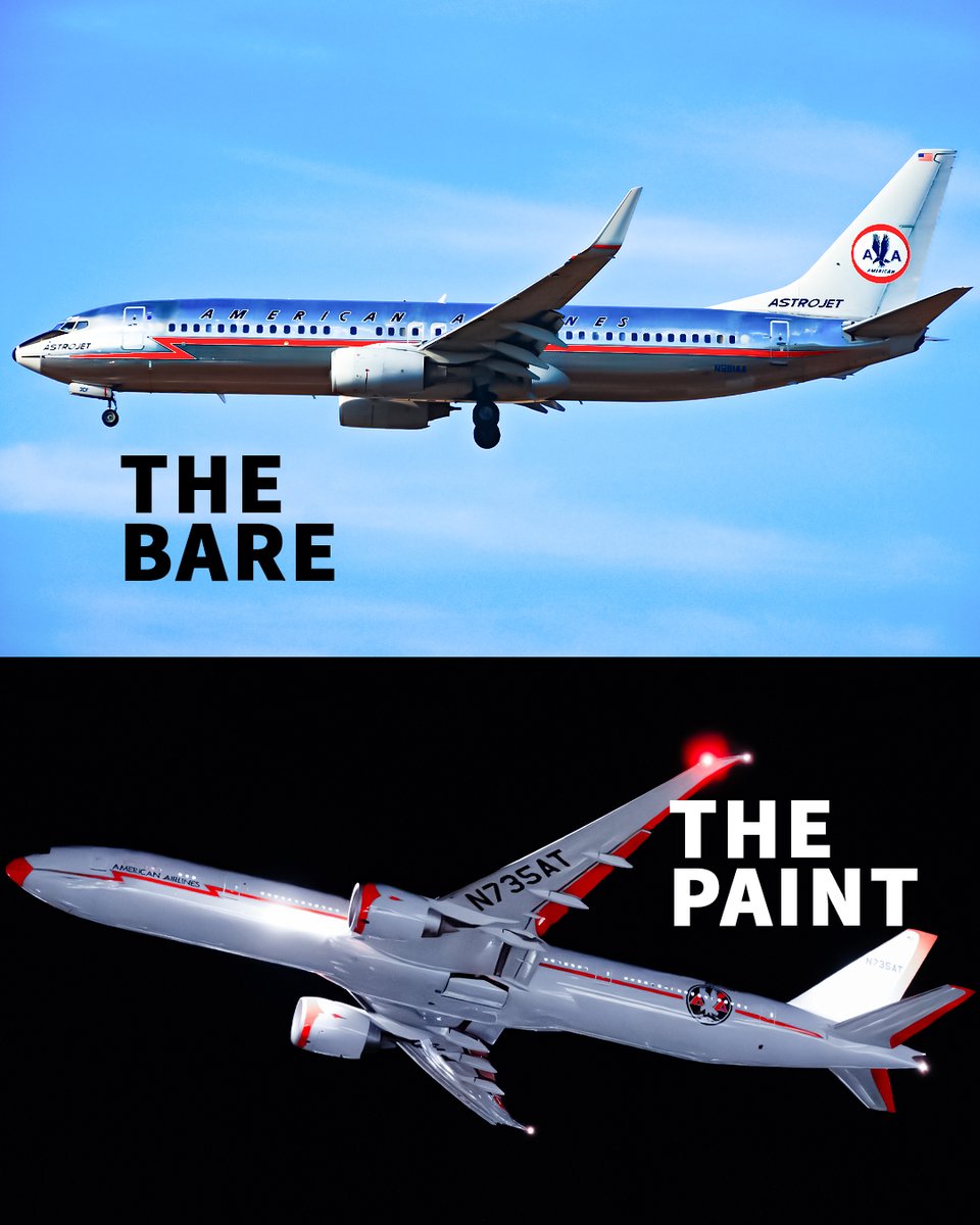 airwaysmagazine's tweet image. American Airlines The Bare 🔄 The Paint Specials 

📸: Aero Icarus / Andy Zhao
 
#americanairlines #Boeing #avgeek