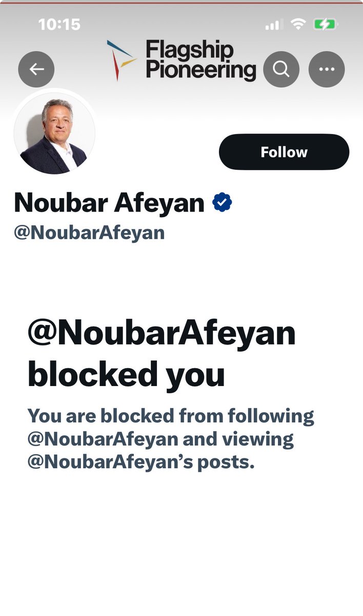 <a href="/AlexBerenson/">Alex Berenson</a> The co-founder of <a href="/moderna_tx/">Moderna</a> blocked me.