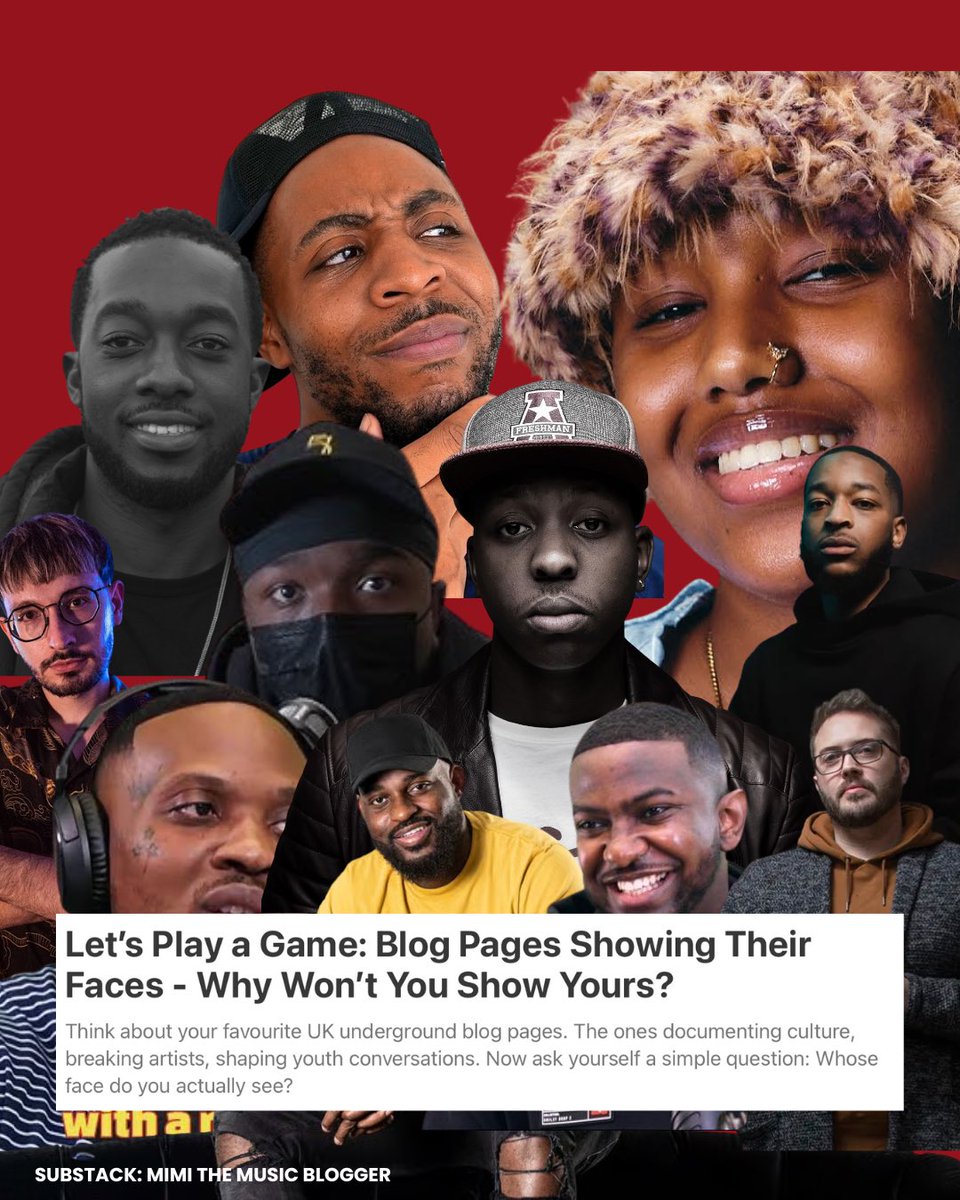 mimitheblogger's tweet image. Let’s play a game blogs especially uk underground blog pages ….Show your face 

Substack out now !!

open.substack.com/pub/mimithemus…